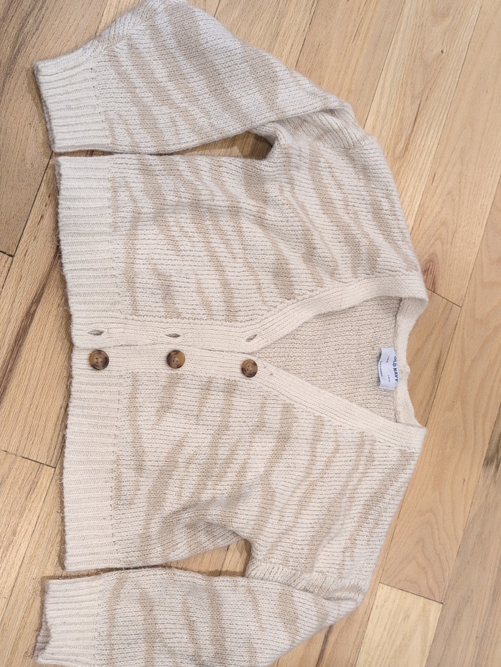Old Navy Cream Button-Front Cardigan
